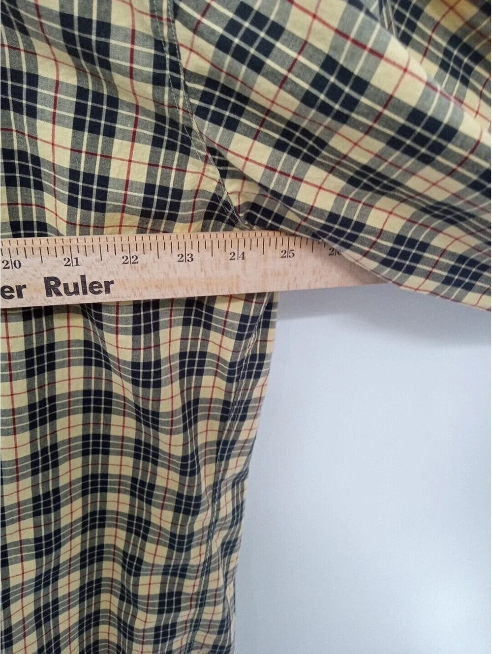 J. Crew Shirt Men's XL Yellow Tartan Plaid Preppy Vibrant Button Up Casual